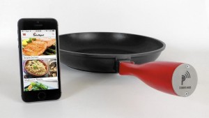 The Pantelligent smart fry pan works with an app that coaches cooks.