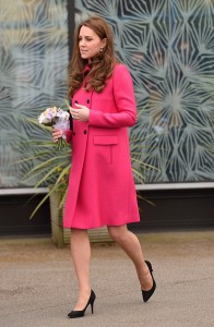 LONDON, ENGLAND - MARCH 27:  Catherine, Duchess of Cambridge departs after visiting the Stephen Lawrence Centre, Deptford, where she toured the facilities and met with Charitable Trust members on March 27, 2015 in London, England.  (Photo by Karwai Tang/WireImage)