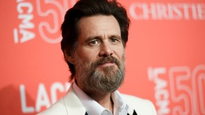 Jim Carrey arrives at LACMA's 50th Anniversary Gala held at Los Angeles County Museum of Art on Saturday, April 18, 2015, in Los Angeles. (Photo by Richard Shotwell/Invision/AP)