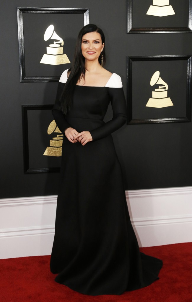 Songwriter Laura Pausini arrives at the 59th Annual Grammy Awards in Los Angeles, California, U.S. , February 12, 2017. REUTERS/Mario Anzuoni - RTSYC8K