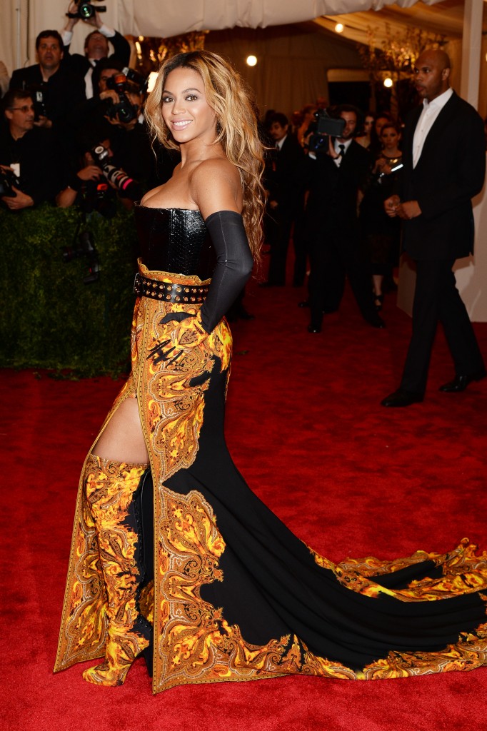 NEW YORK, NY - MAY 06:  Beyonce attends the Costume Institute Gala for the "PUNK: Chaos to Couture" exhibition at the Metropolitan Museum of Art on May 6, 2013 in New York City.  (Photo by Dimitrios Kambouris/Getty Images)