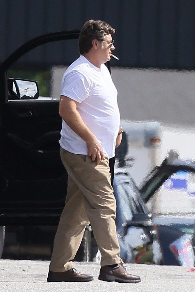 *EXCLUSIVE* Russell Crowe packs on the pounds for 'Boy Erased'